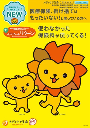 新メディフィット リターンのパンフレット表紙