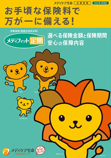 メディフィット定期のパンフレット表紙