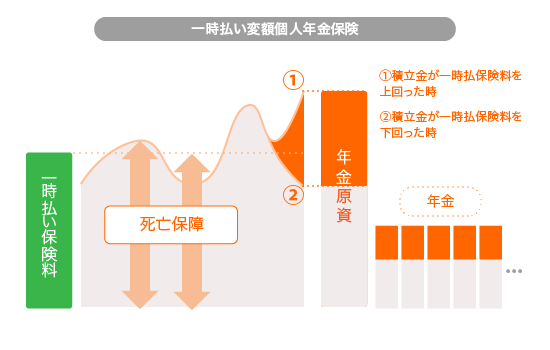 一時払い変額個人年金保険のしくみ