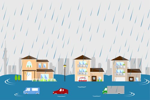 洪水や高潮、土砂崩れなどの水害は保険で補償される？｜火災保険の水災